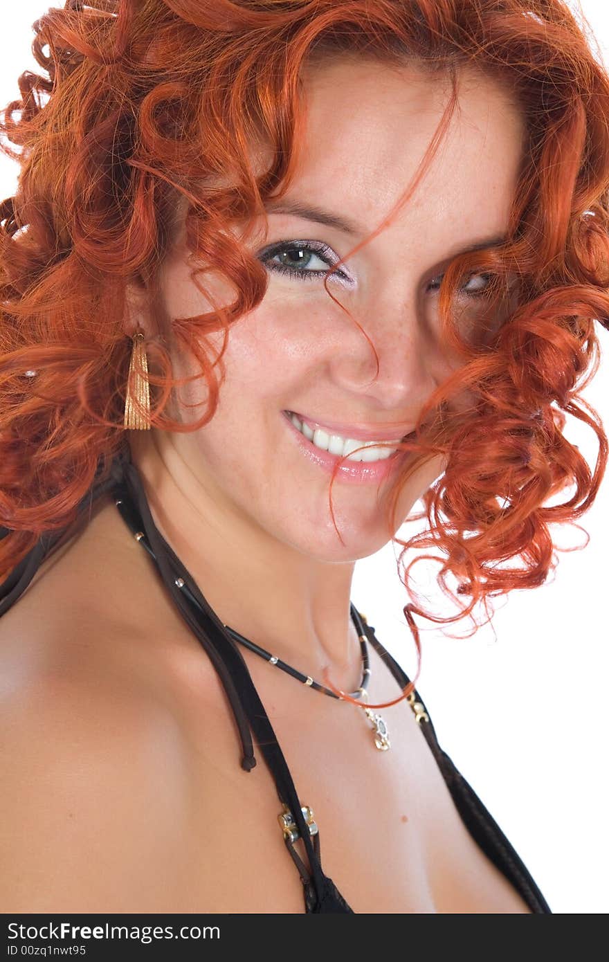 Young woman with red hair