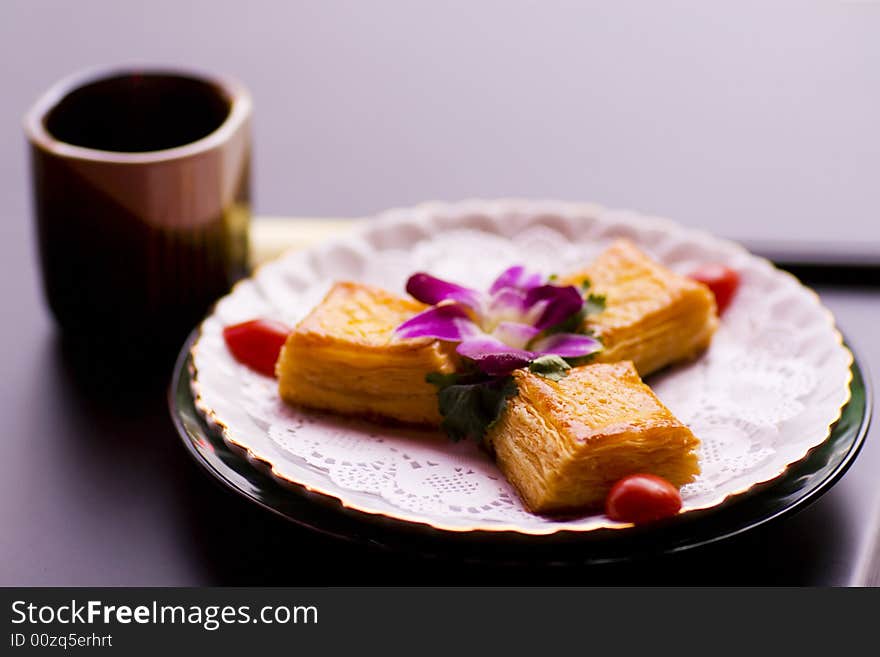 Nice cake in chinese restraute