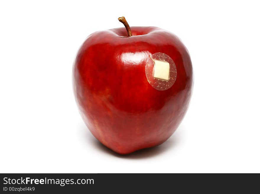 Injured Red Apple