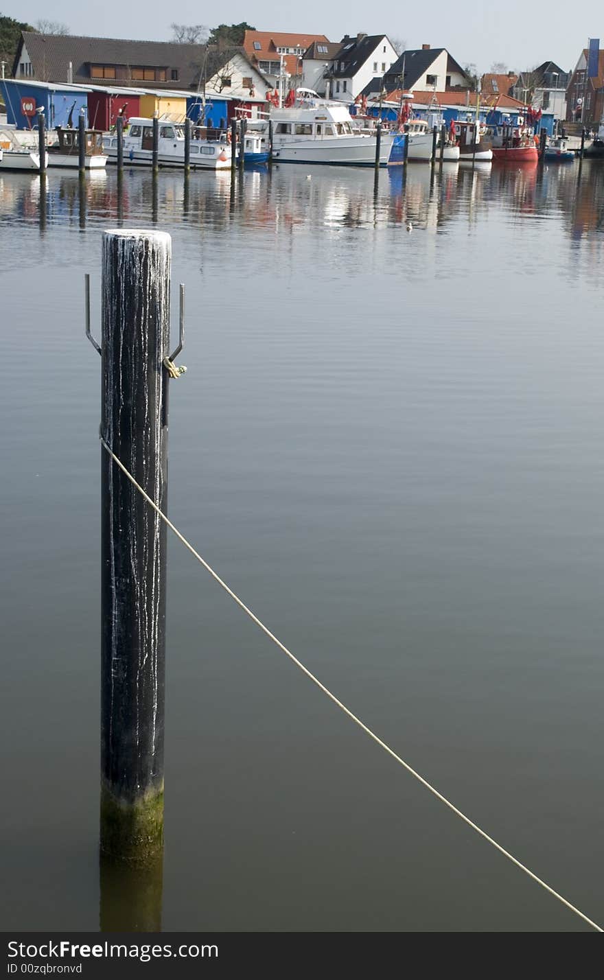 A german habour in spring