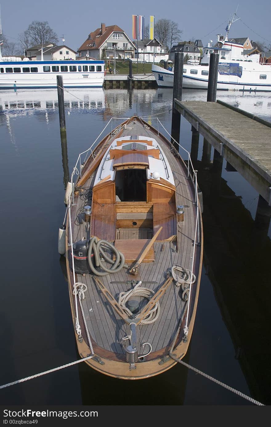 A german habour in spring