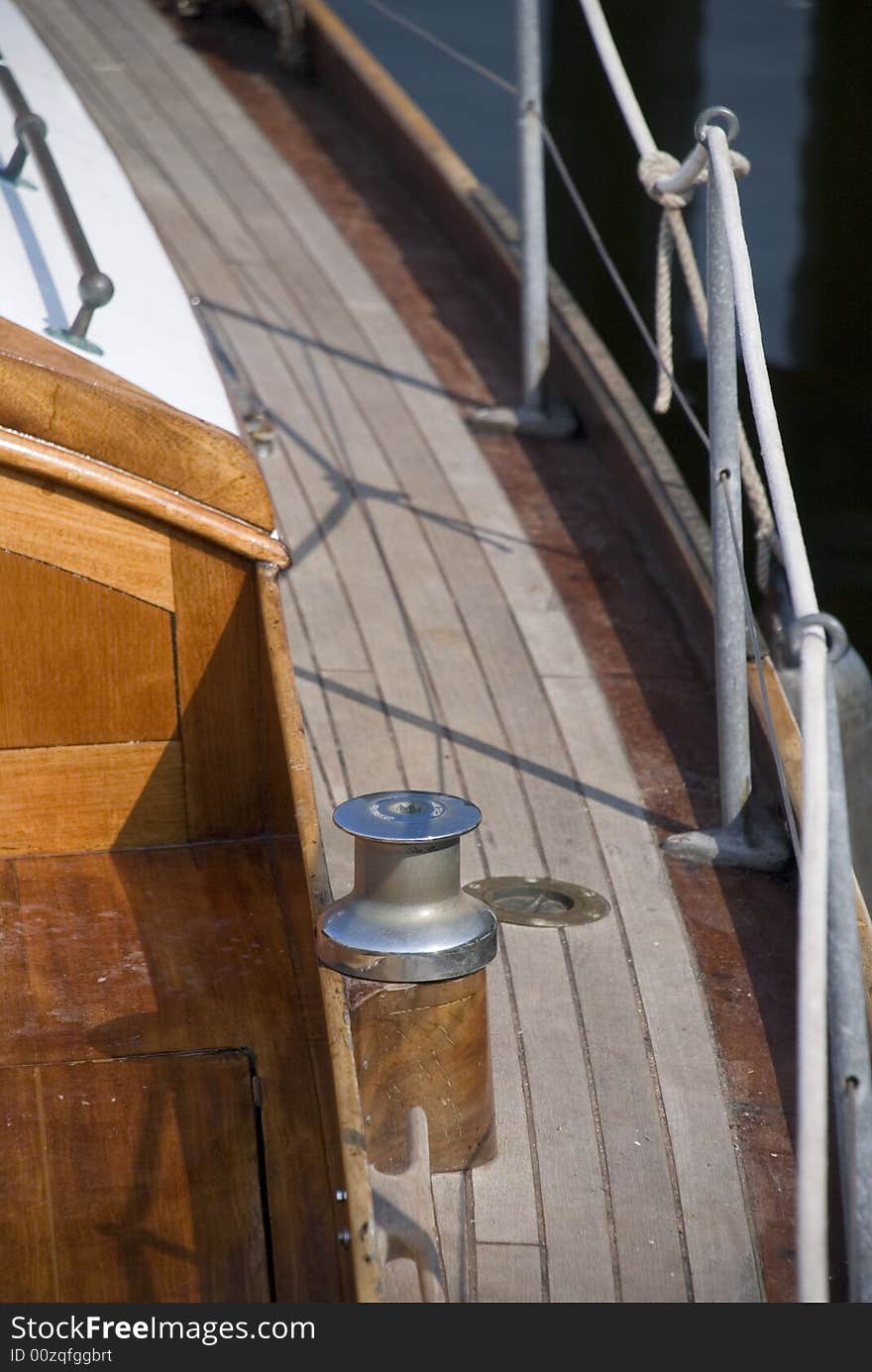 A german wooden boat detail