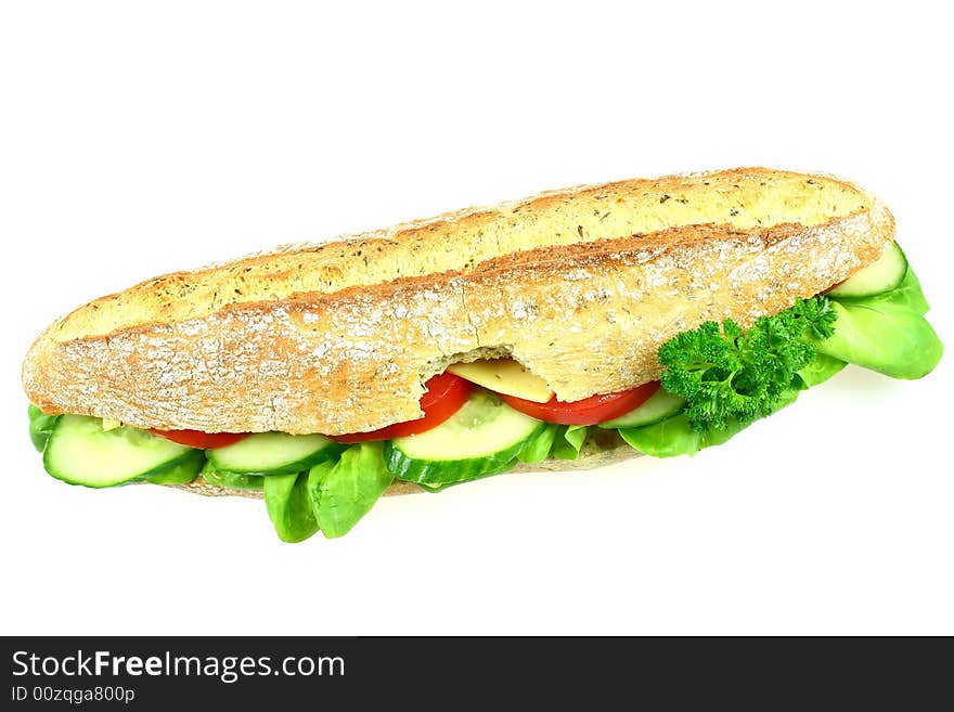 Big bitten sandwich