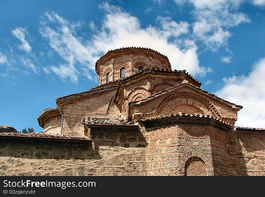 Roof of church in the Greece