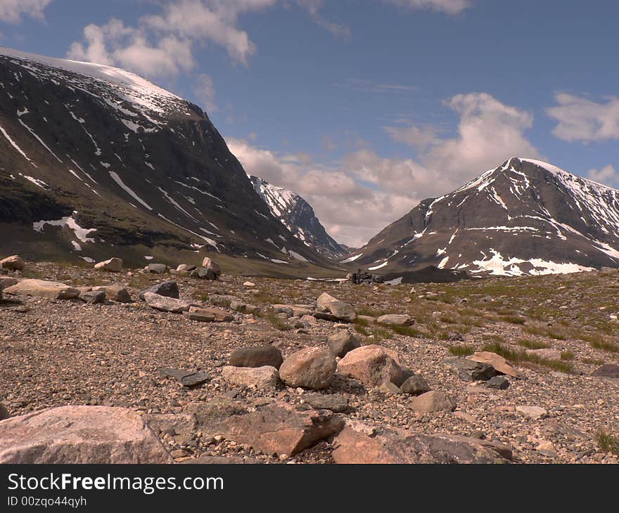 The mountains in sweden lappland. The mountains in sweden lappland