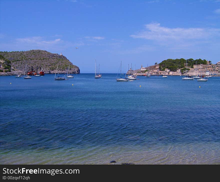 Bay boat ship beach