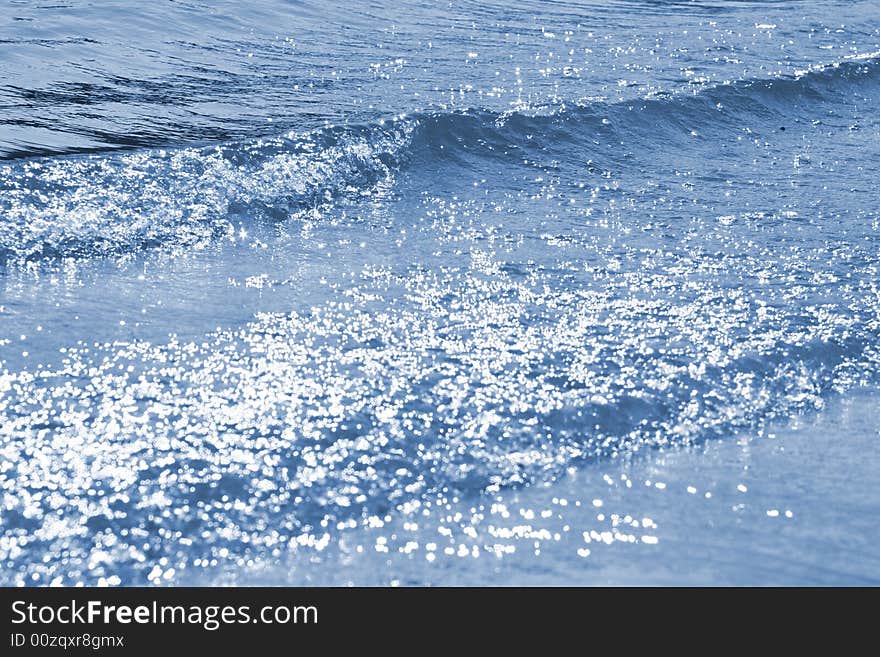 Background with blue beautiful sea. Background with blue beautiful sea