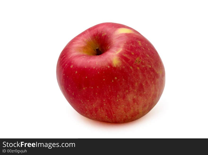 Red apple isolated over white