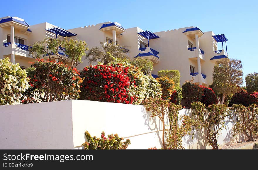 Resort Hotel on the Red Sea at Sharm El-Sheikh, Egypt. Resort Hotel on the Red Sea at Sharm El-Sheikh, Egypt