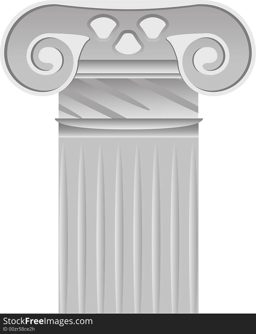 Column - architectural detail. A vector