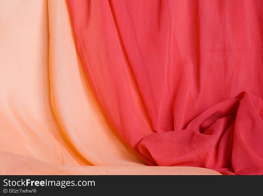 Red and orange textile background