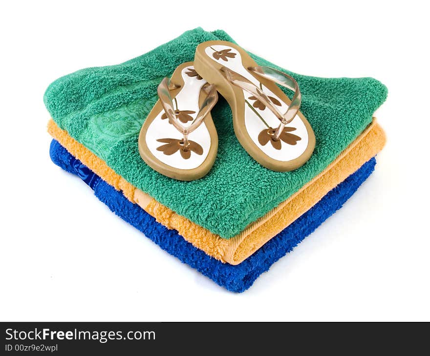 Flip-flop and towels 2