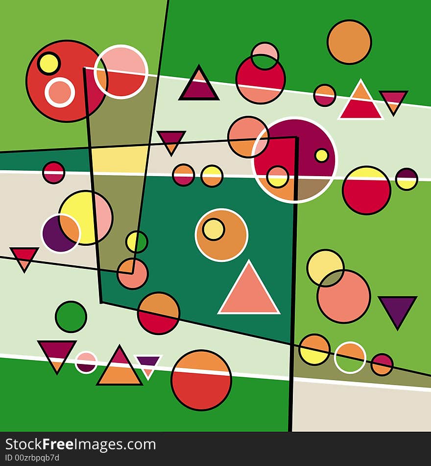 The abstract pattern/background of geometric figures. The abstract pattern/background of geometric figures