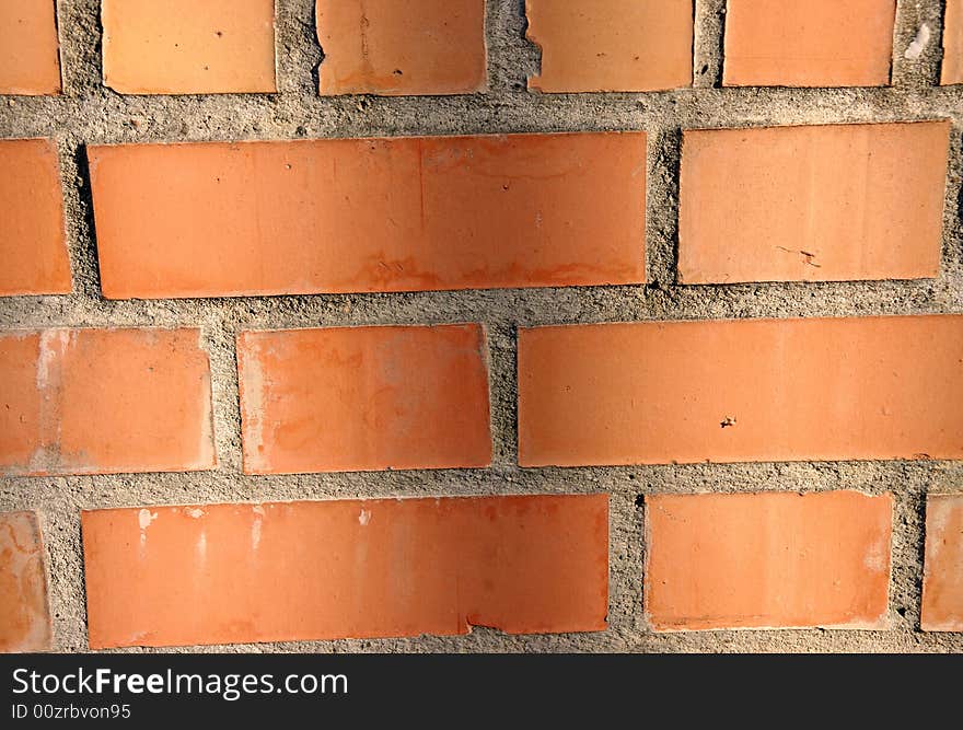 Detail from a brick wall texture