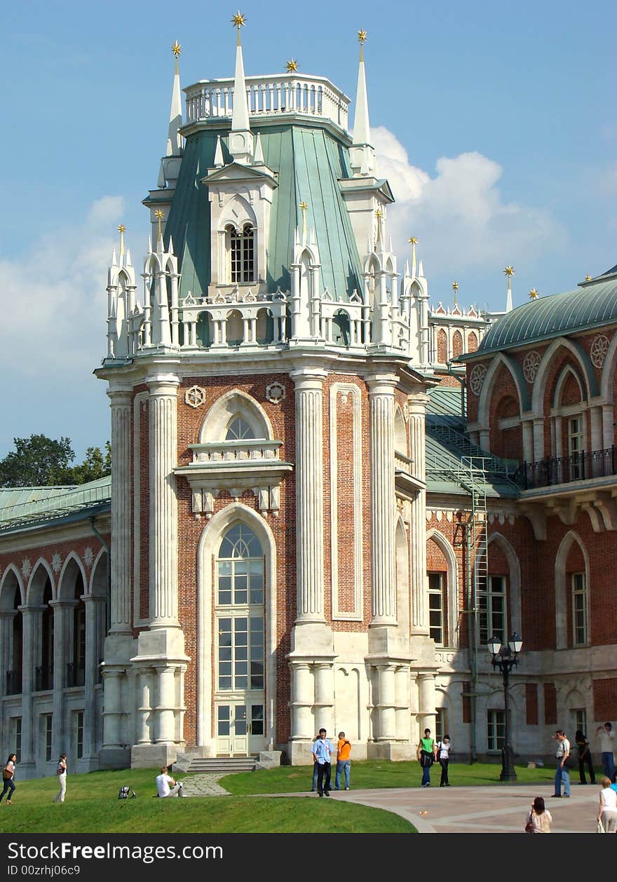 Tsaritsino the Big palace an angular tower