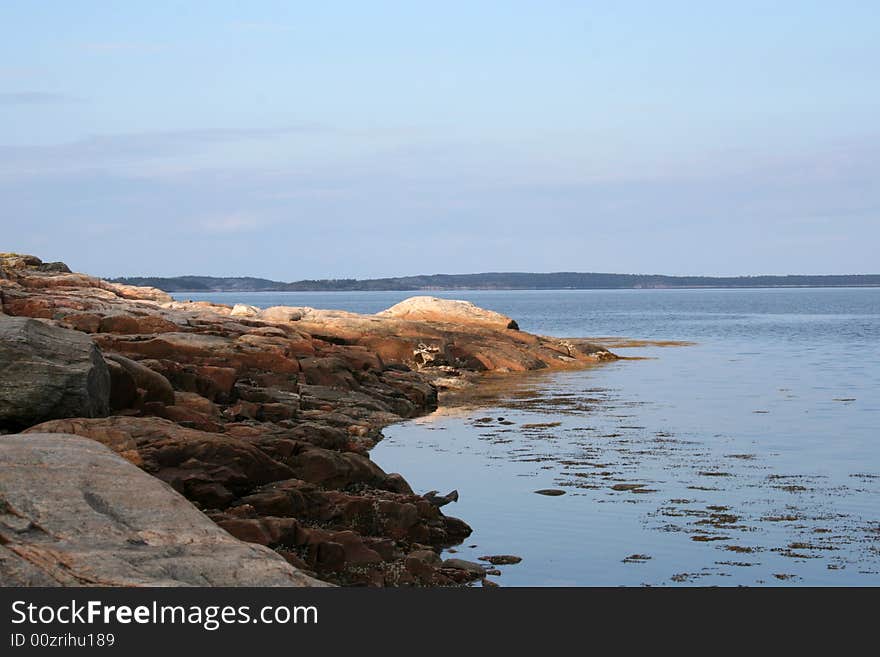 North: sea, sky and rock. North: sea, sky and rock