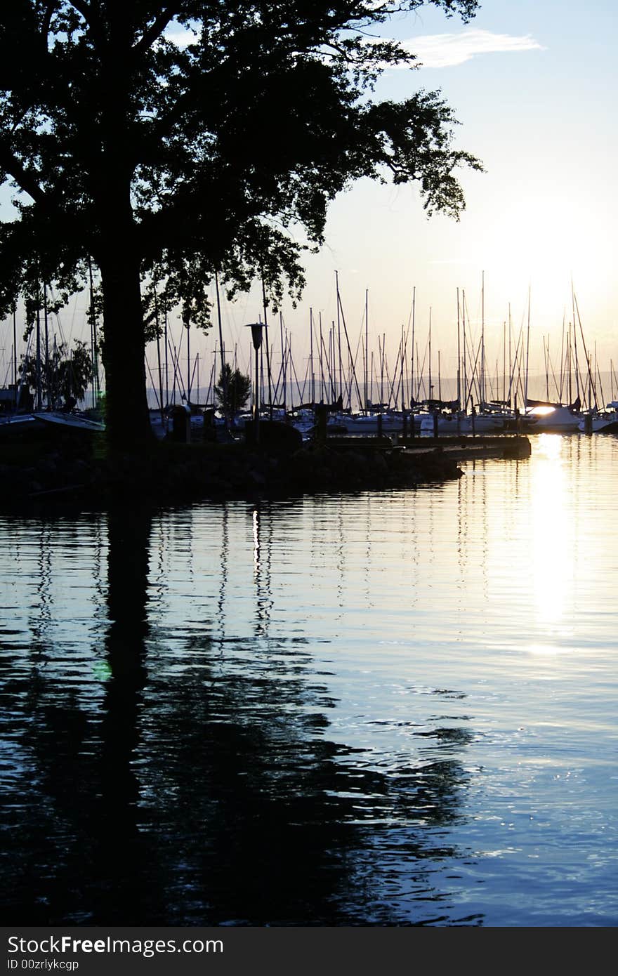 Evening at the balaton lake. Evening at the balaton lake