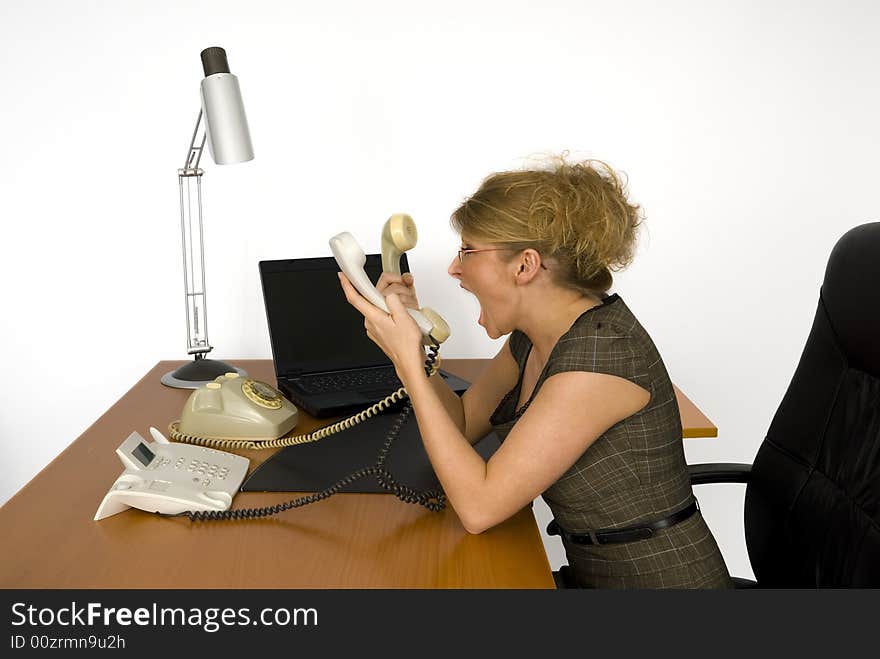 Businesswoman In Office.