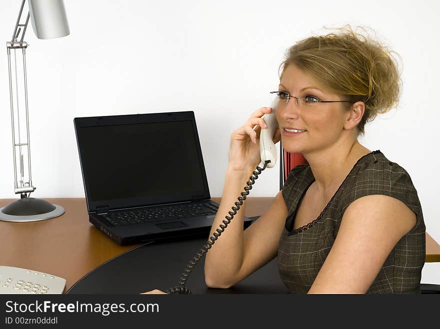 Businesswoman In Office.