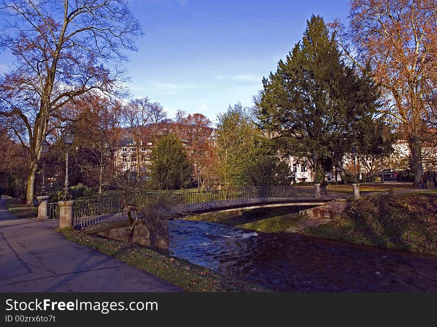 Autumn, river and park