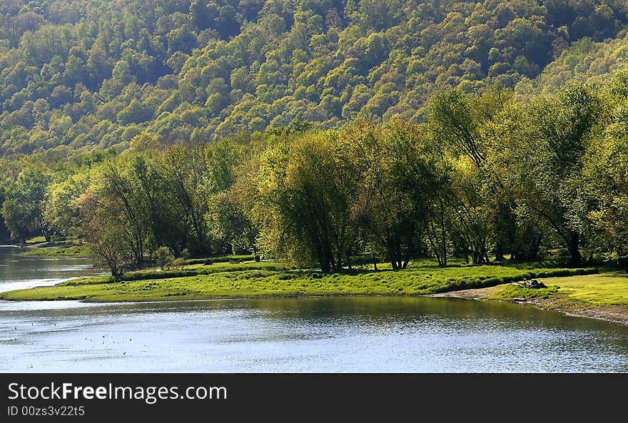 Scenic landscape in Allegheny national forest of Pennsylvania. Scenic landscape in Allegheny national forest of Pennsylvania