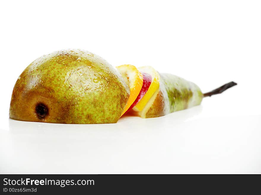 Cut pear