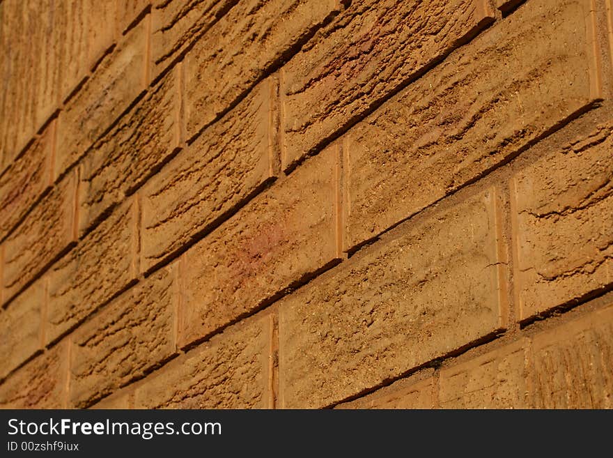 A shot of a brick wall. A nice texture and pattern.