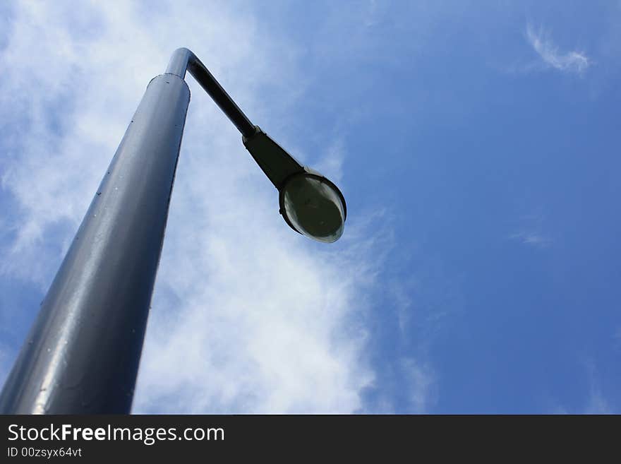 Photo of the spring solar sky with clouds. Photo of the spring solar sky with clouds