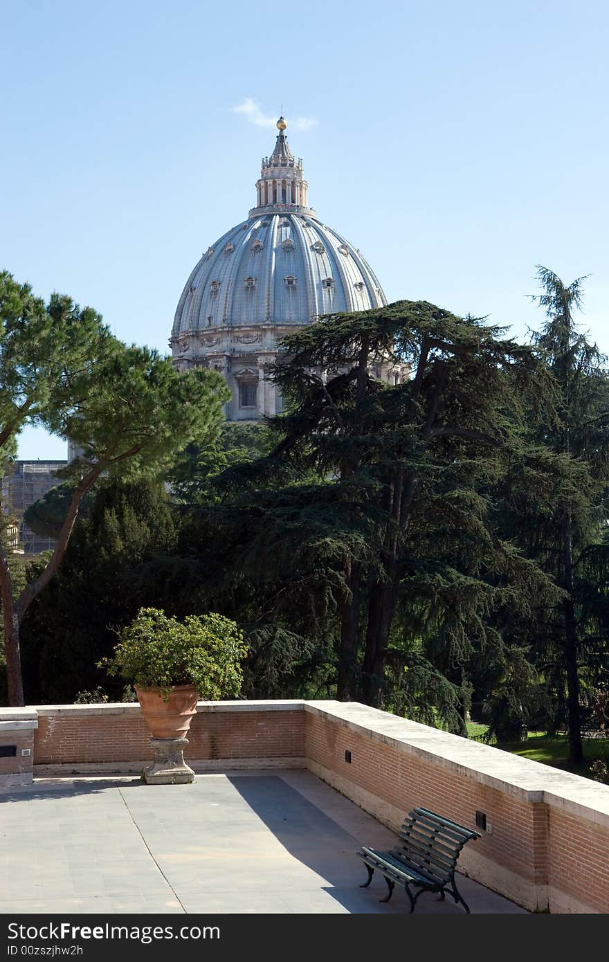 The dome of St. Peter's Basilica, Vatican City, Rome, Italy