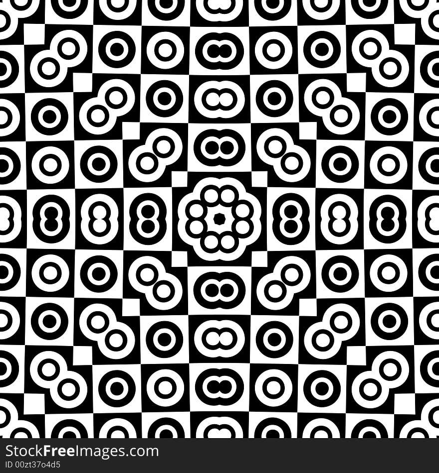 Abstract seamless black and white pattern - graphic illustration. Abstract seamless black and white pattern - graphic illustration