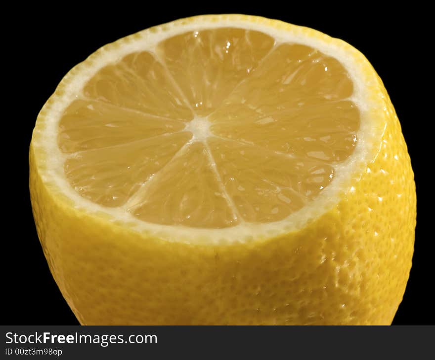 A close up of a Lemon.