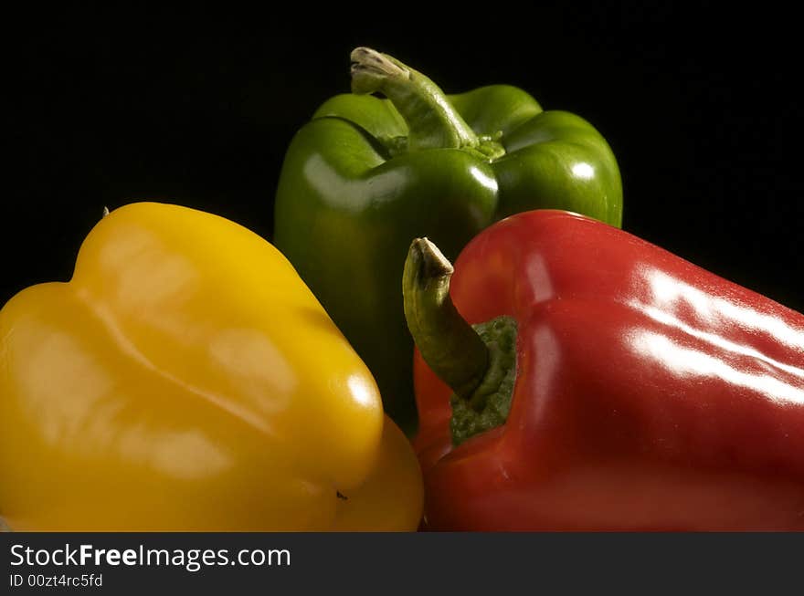 A close up of some peppers.