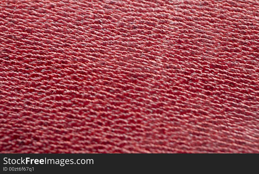 Macro pattern of expensive red leather