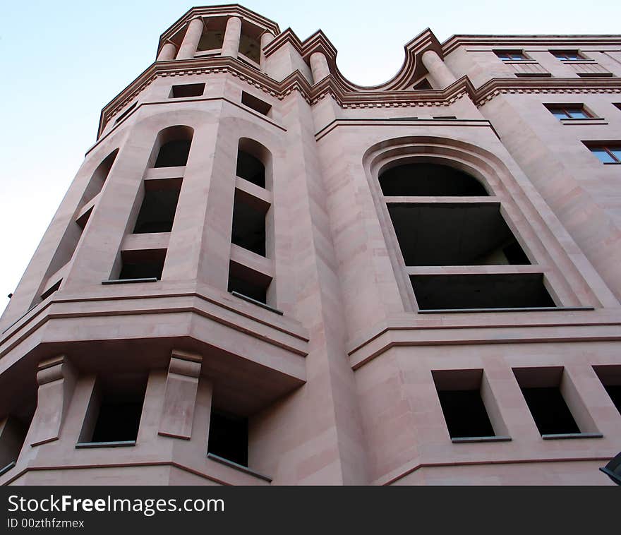 Modern building in Nortyh Avenue,Yerevan,Armenia