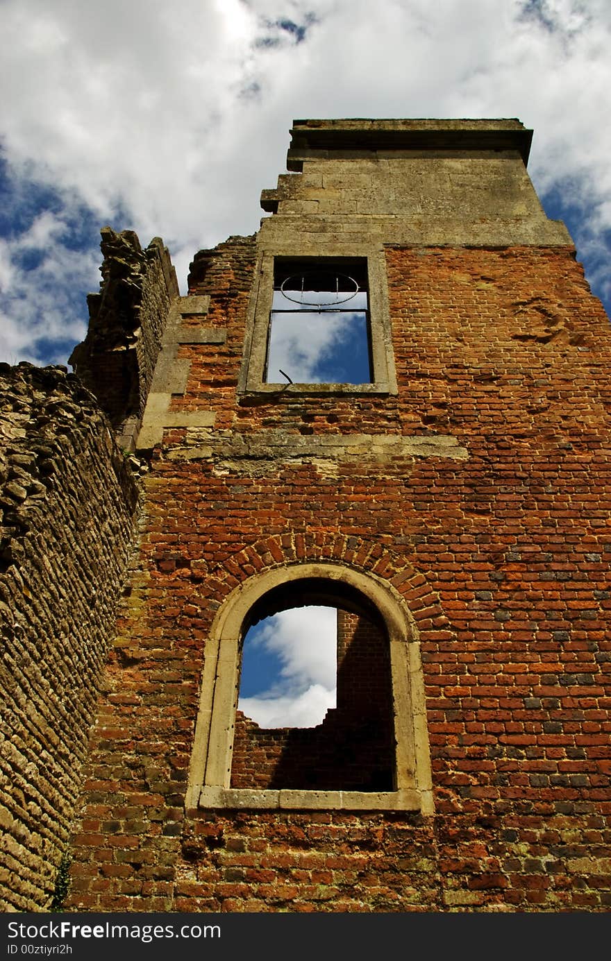 The remains of an Elizabethan mansion house's staff wing. The remains of an Elizabethan mansion house's staff wing