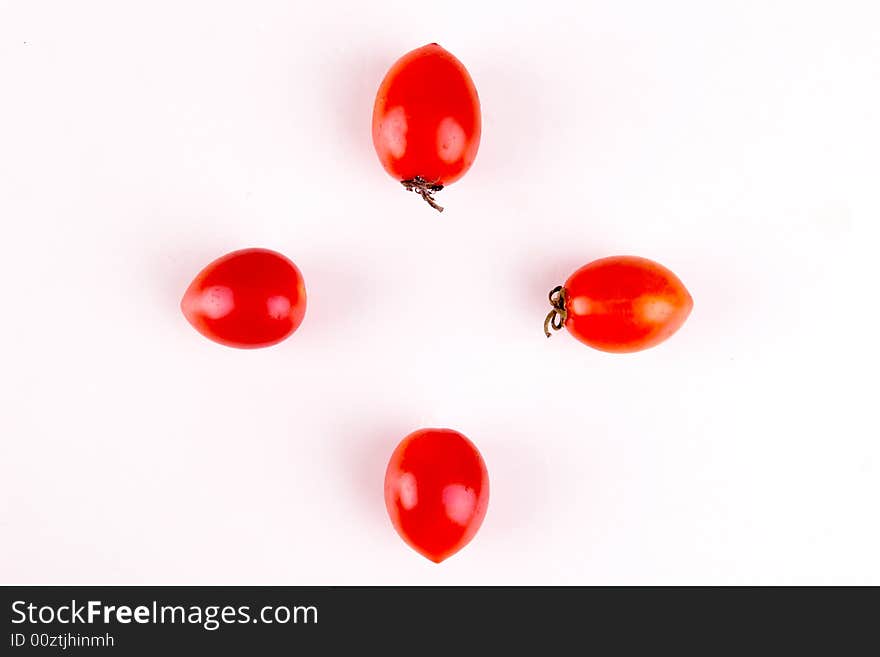 Beautiful tomatoes,it is red.