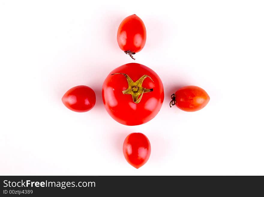 Beautful tomatoes,it is red.