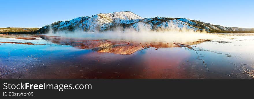 Grand Prismatic Spring Panorama