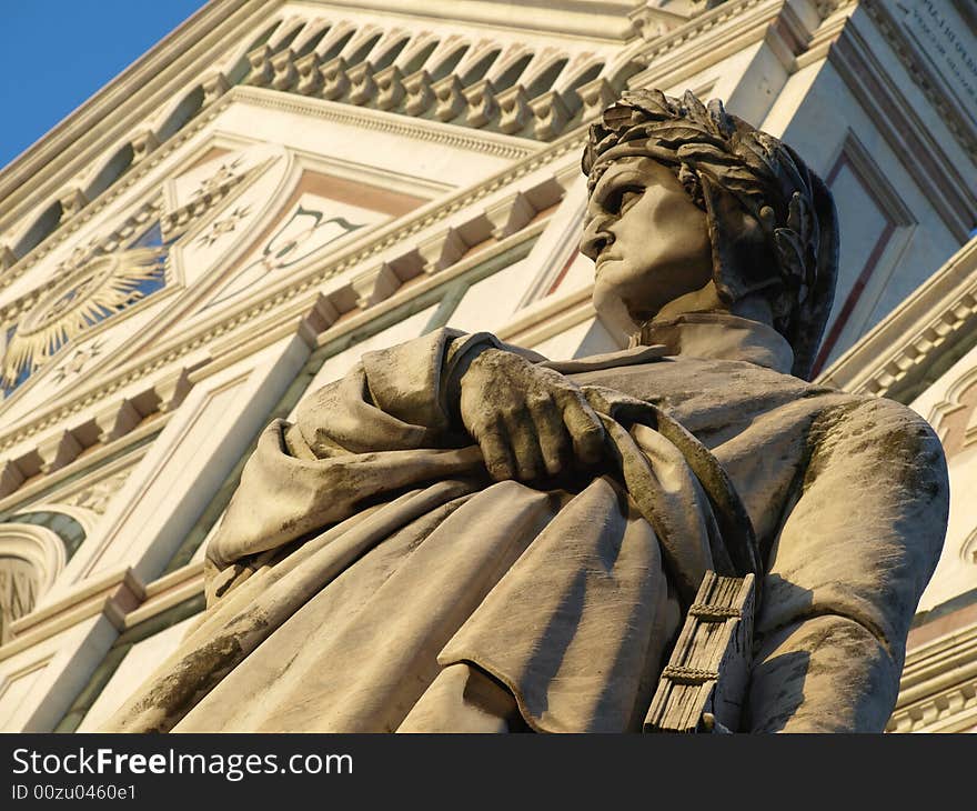 Dante Alighieri and Santa Croce church