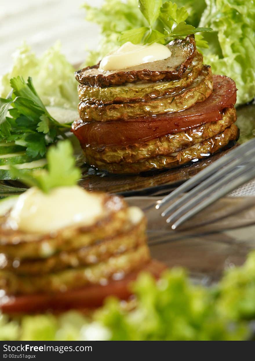 Fried Vegetable Marrow