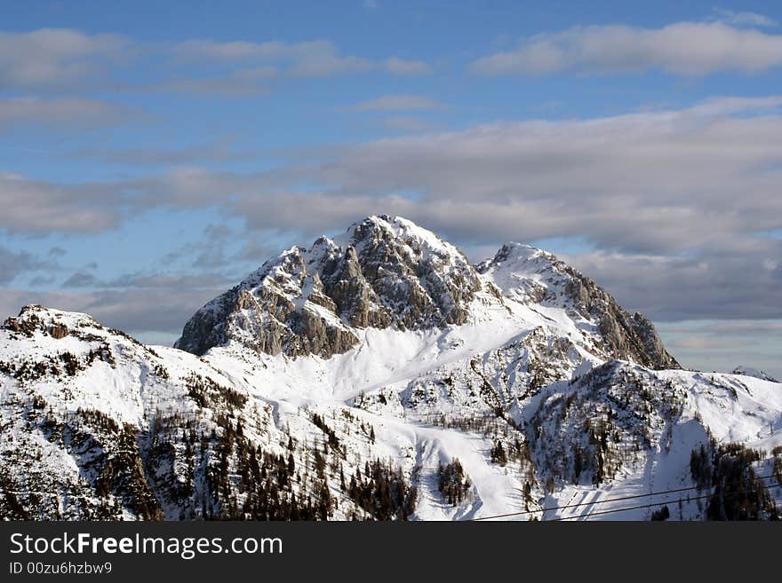 A clear day in the  austrian alps. A clear day in the  austrian alps.