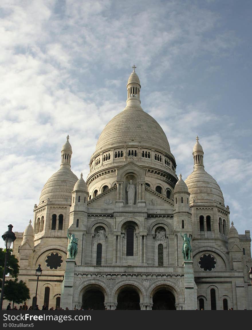 Sacre Coeur at Montmartre in Paris.