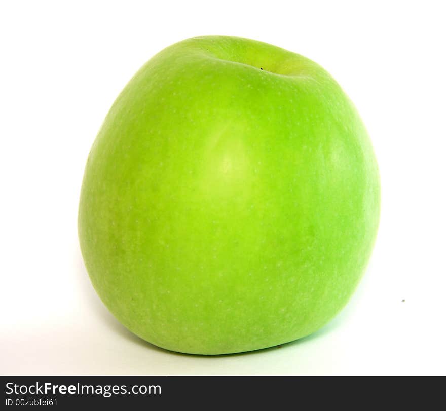 Green apple isolated on white