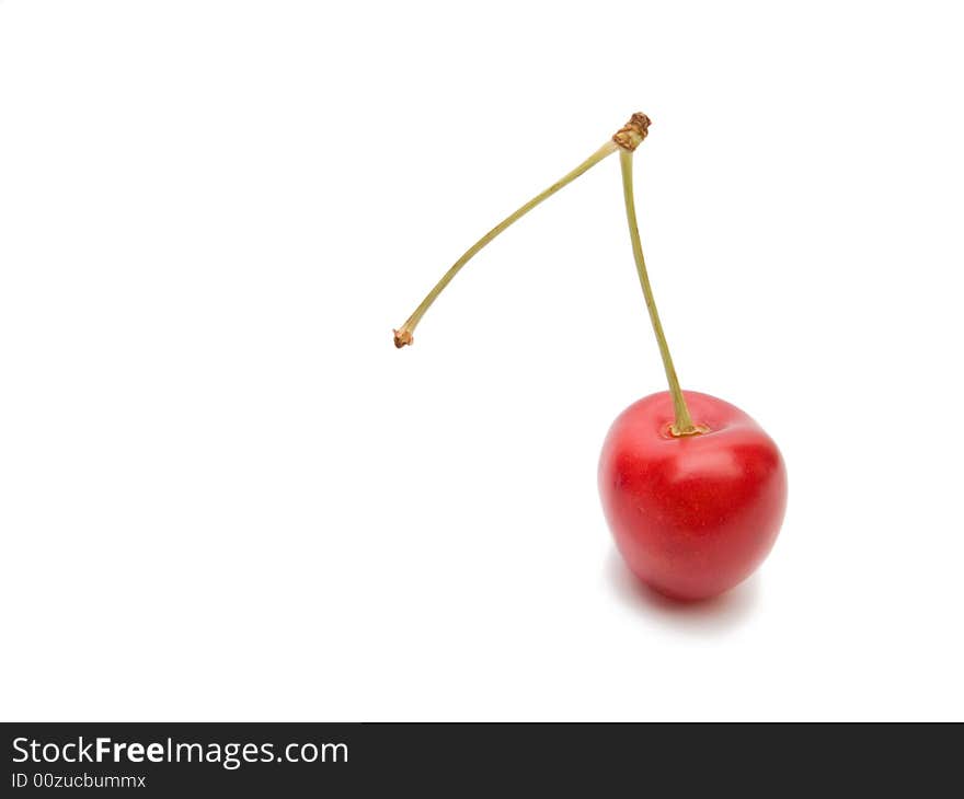 Cherry isolated on white background