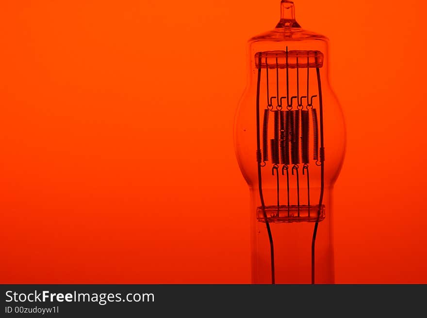 Close up of a light bulb