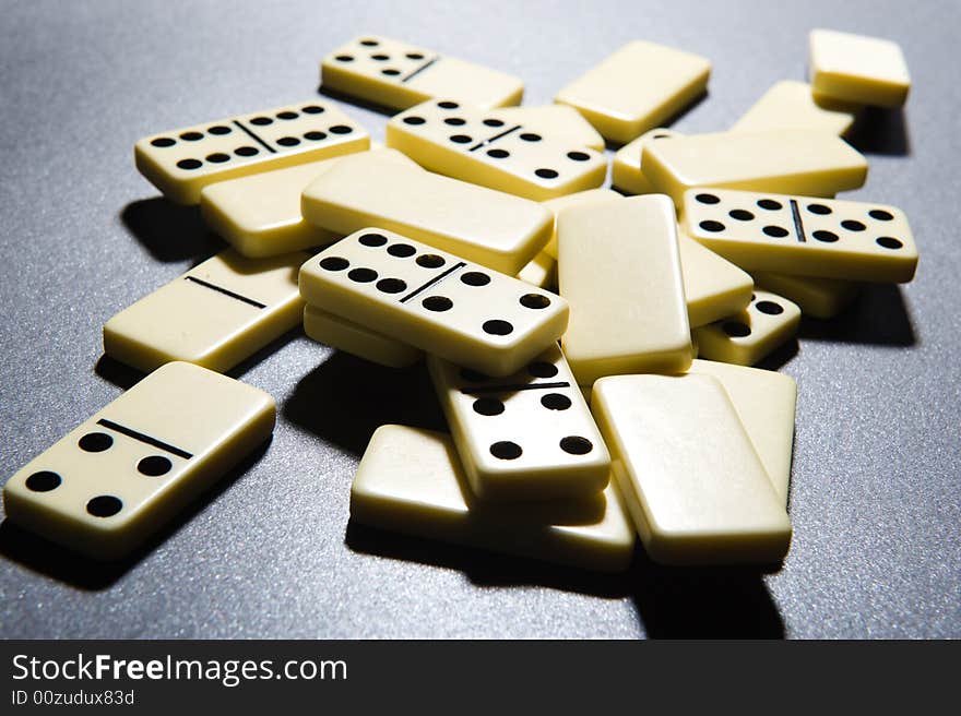 Close Up Of Dominoes.