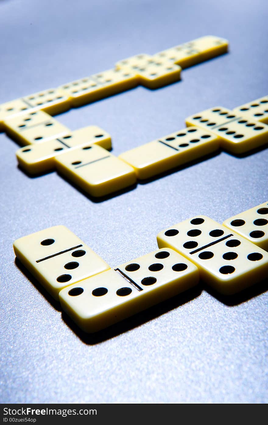 Close up of dominoes.