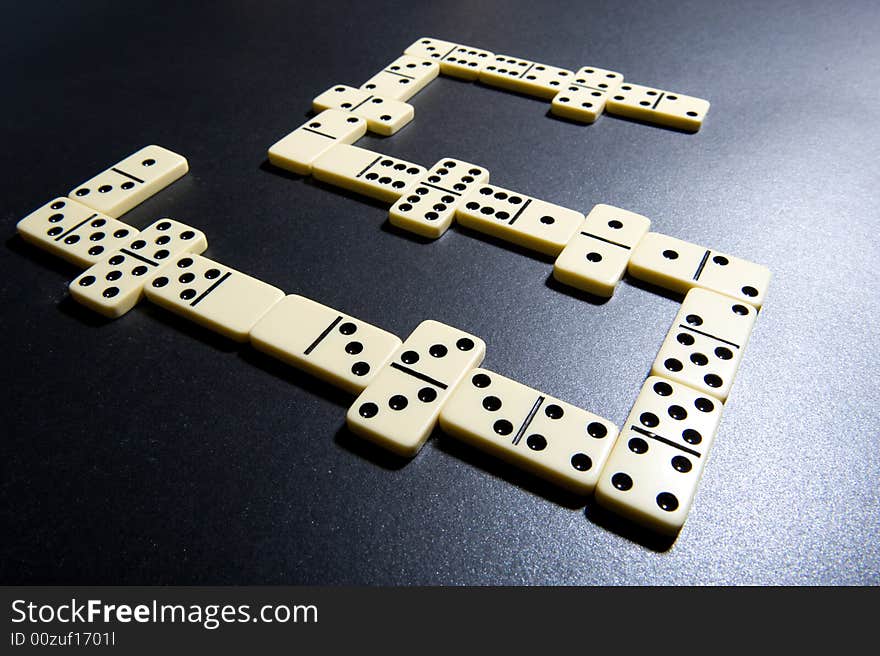 Close Up Of Dominoes.