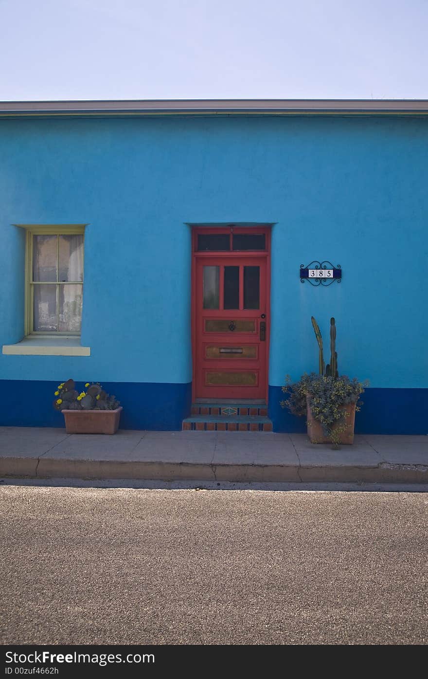 Renovated old adobe home in the southwest. Renovated old adobe home in the southwest