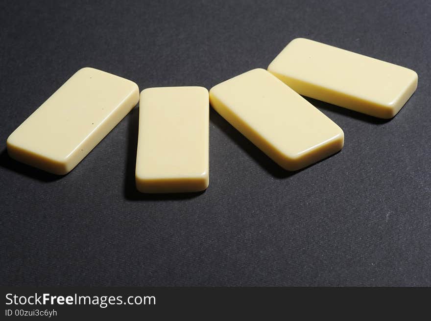 Close Up Of Group Dominoes.